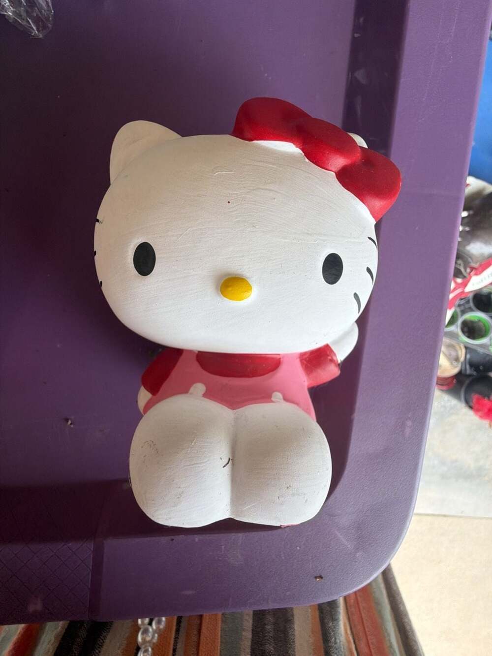 Hello Kitty Chia Pet Planter Ceramic